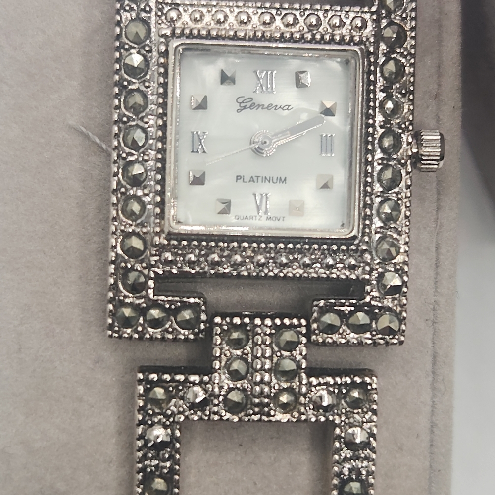 Art deco Geneva platinum watches - Picture 2 of 8